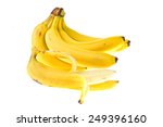 bananas on a white background | Shutterstock . vector #249396160