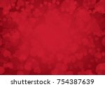 happy valentine's day card... | Shutterstock .eps vector #754387639