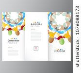 annual colorful business report ... | Shutterstock .eps vector #1076088173
