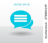 chatting icon | Shutterstock .eps vector #378884149