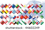 set of flags. glossy buttons.... | Shutterstock .eps vector #44602249