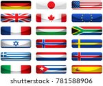 set of world flags. eps 10 file ... | Shutterstock .eps vector #781588906