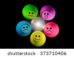 joy emotions sadness fear anger ... | Shutterstock . vector #373710406