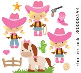 COWGIRL VECTOR ILLUSTRATION - Download at Vectorportal