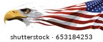 the national symbol of the usa | Shutterstock .eps vector #653184253