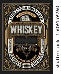 old  label design for whiskey... | Shutterstock .eps vector #1509459260