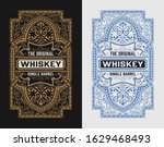 vintage label for packing.... | Shutterstock .eps vector #1629468493