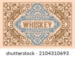 whiskey label with old frames | Shutterstock .eps vector #2104310693