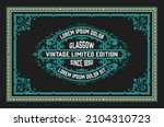 western card with vintage style | Shutterstock .eps vector #2104310723