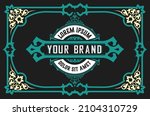 western card with vintage style | Shutterstock .eps vector #2104310729