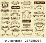 mega pack of labels and banners | Shutterstock .eps vector #287258099