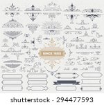 kit of vintage elements for... | Shutterstock .eps vector #294477593