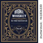 vintage label for whiskey. you... | Shutterstock .eps vector #461836330