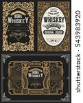 set whiskey labels. vector | Shutterstock .eps vector #543983920