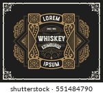 baroque design for labels | Shutterstock .eps vector #551484790
