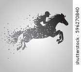 Vector Illustration With Horse...