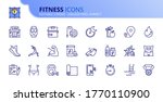 outline icons about fitness.... | Shutterstock .eps vector #1770110900