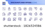 outline icons about discounts... | Shutterstock .eps vector #1826524586