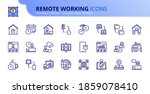outline icons about remote... | Shutterstock .eps vector #1859078410