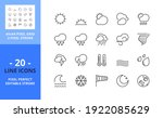 line icons about the weather.... | Shutterstock .eps vector #1922085629