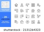 line icons about home... | Shutterstock .eps vector #2131264323