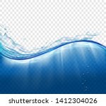 Water Surface With Waves And...