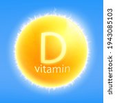 inscription vitamin d on the... | Shutterstock .eps vector #1943085103