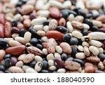 Assorted Dried Beans Background ...