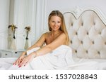 Charming Blonde Woman With Long ...