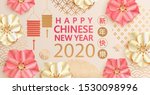 happy chinese new year 2020... | Shutterstock .eps vector #1530098996