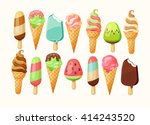 Ice Cream Collection  Vector...