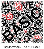 basic love words with peace... | Shutterstock .eps vector #657114550