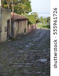 The cobbled stone streets of Colonia de Sacremento, Uruguay.