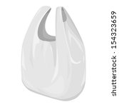 disposable t shirt plastic bag... | Shutterstock .eps vector #154323659