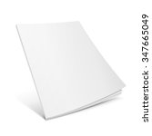 blank flying cover of magazine  ... | Shutterstock .eps vector #347665049
