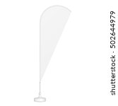 white outdoor teardrop blade... | Shutterstock .eps vector #502644979