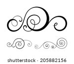 vector swirl elements for... | Shutterstock .eps vector #205882156