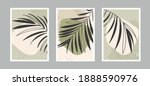 modern abstract line leaves in... | Shutterstock .eps vector #1888590976