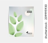 brochure leaves eco design | Shutterstock .eps vector #209995930