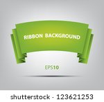 abstract ribbon banner... | Shutterstock .eps vector #123621253