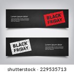 set of abstract black friday... | Shutterstock .eps vector #229535713