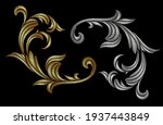golden and silver victorian... | Shutterstock .eps vector #1937443849