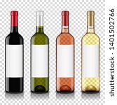 Wine Bottles Set With Blank...