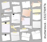 set of torn paper note ... | Shutterstock .eps vector #1522750976