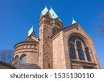 Small photo of Cruciform Church or Church of the Holy Cross Pempelfort Dusseldorf (Dusseldorf) North Rhine-Westphalia Germany