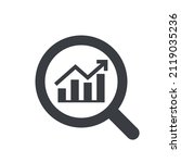 analysis trend growth icon.... | Shutterstock .eps vector #2119035236