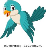 cartoon funny bird flying... | Shutterstock .eps vector #1922486240
