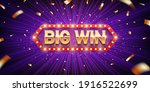 big win. retro big win... | Shutterstock .eps vector #1916522699
