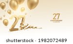 27th anniversary celebration... | Shutterstock .eps vector #1982072489