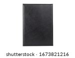 closed matte leather document folder